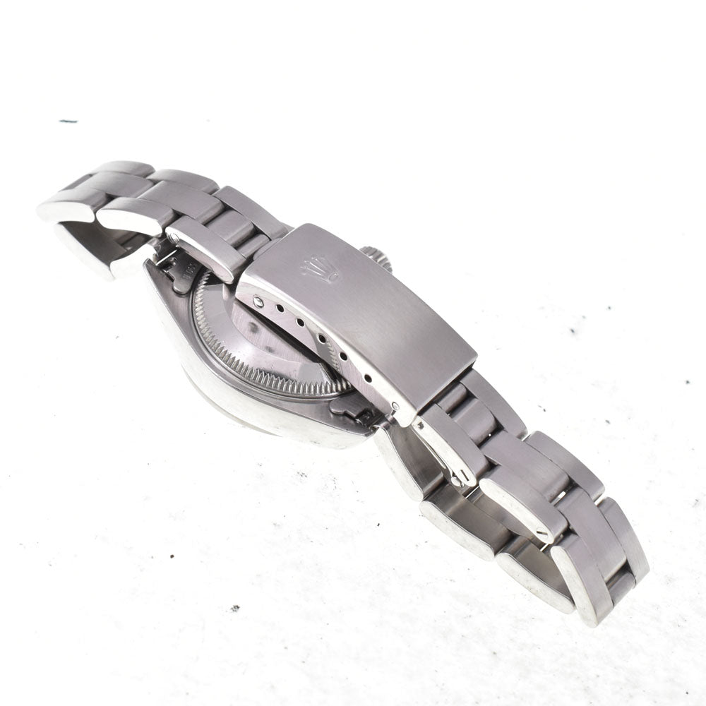 ROLEX Oyster perpetual date 69160 vintage Cal.2135 black Dial Automatic Ladies
 Watch I#144771