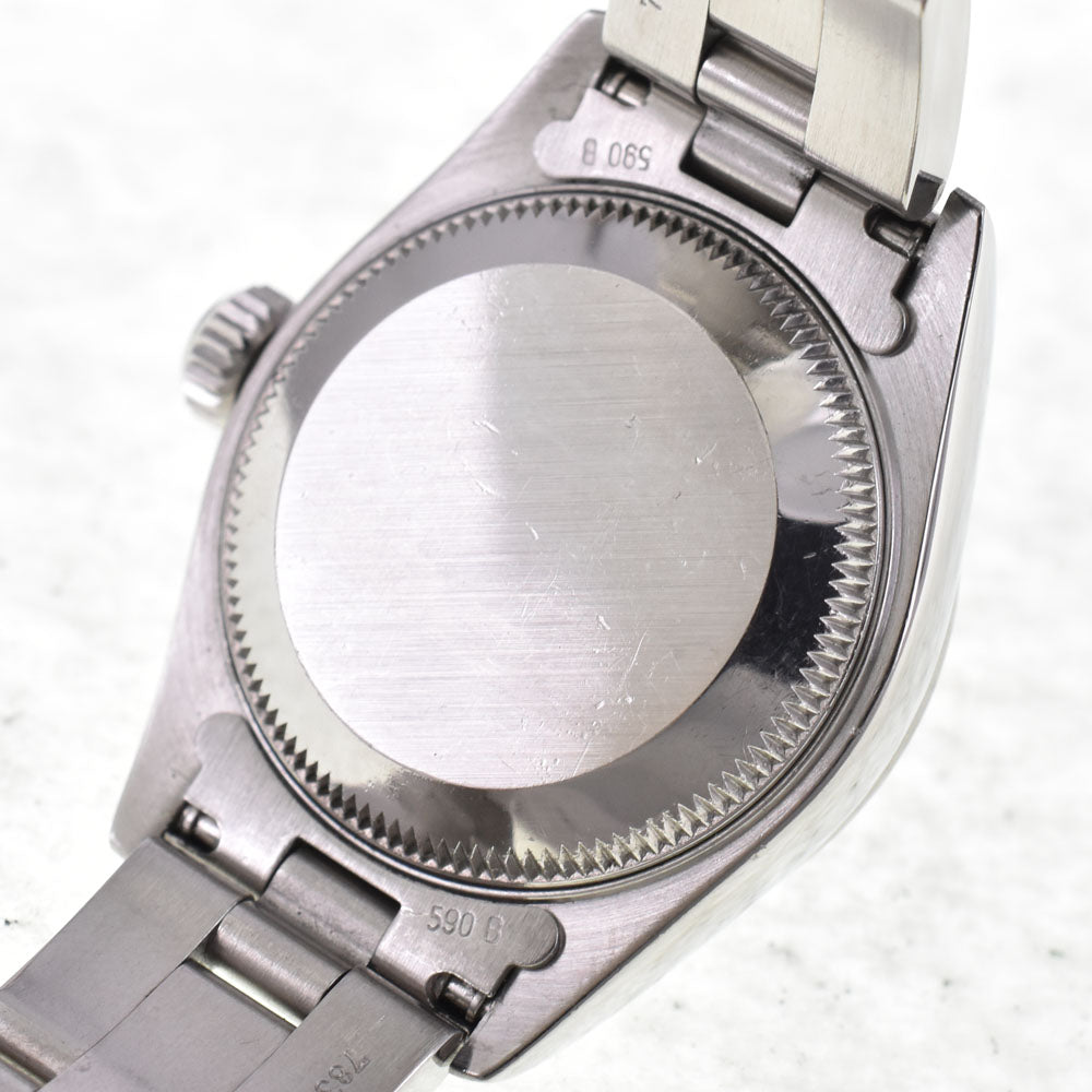 ROLEX Oyster perpetual date 69160 vintage Cal.2135 black Dial Automatic Ladies
 Watch I#144771