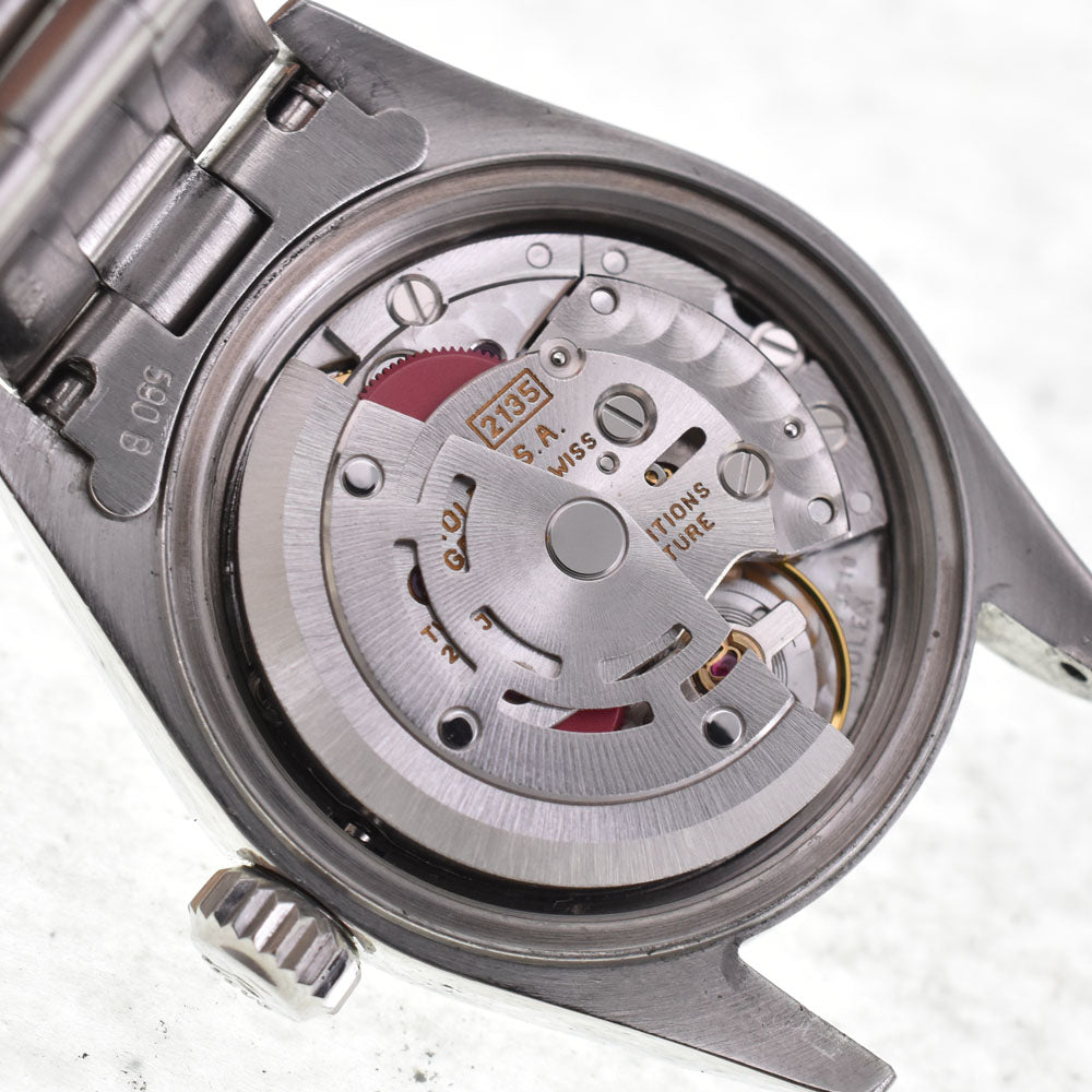 ROLEX Oyster perpetual date 69160 vintage Cal.2135 black Dial Automatic Ladies
 Watch I#144771