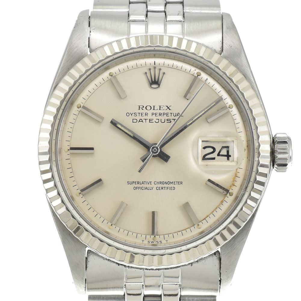 ROLEX DATEJUST 1601 vintage Cal.1570 Silver Dial Automatic Men's
 Watch G#144773