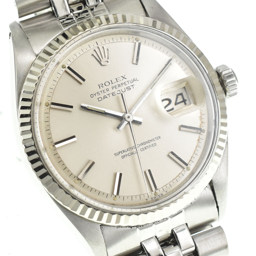 ROLEX DATEJUST 1601 vintage Cal.1570 Silver Dial Automatic Men's
 Watch G#144773