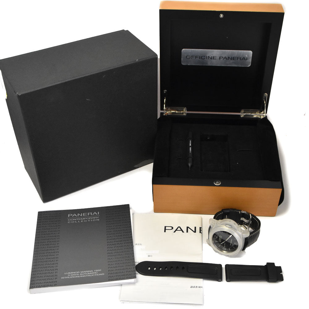 PANERAI Luminor 1950 Marina 3 Days PAM00312 Date Small second black Dial Automatic Men's
 Watch H#144783