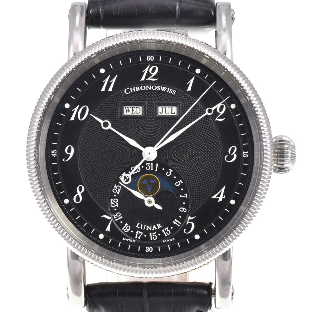Chronoswiss Luna CH9323 Moon phase Triple calendar black Dial Automatic Men's
 Watch E#144787
