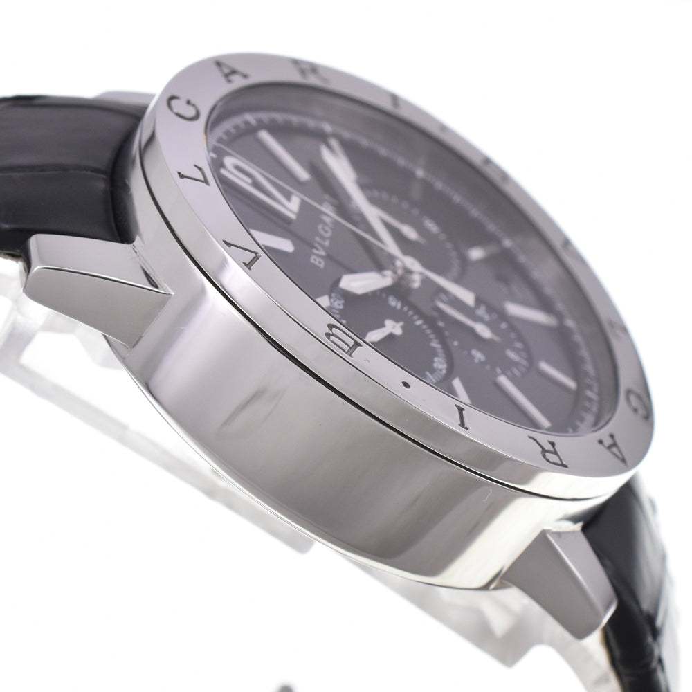 with paper BVLGARI Bvlgari Bvlgari BB41SCH Chronograph black Dial Automatic Men's
 Watch H#144790