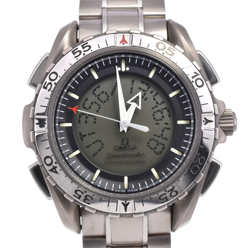 with paper OMEGA Speedmaster Skywalker X-33 3290.50 Digiana gray Dial Quartz Men's
 Watch E#144791