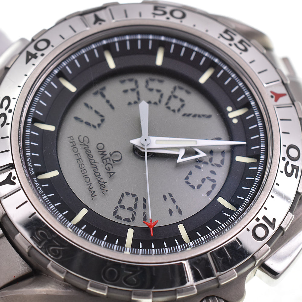 with paper OMEGA Speedmaster Skywalker X-33 3290.50 Digiana gray Dial Quartz Men's
 Watch E#144791