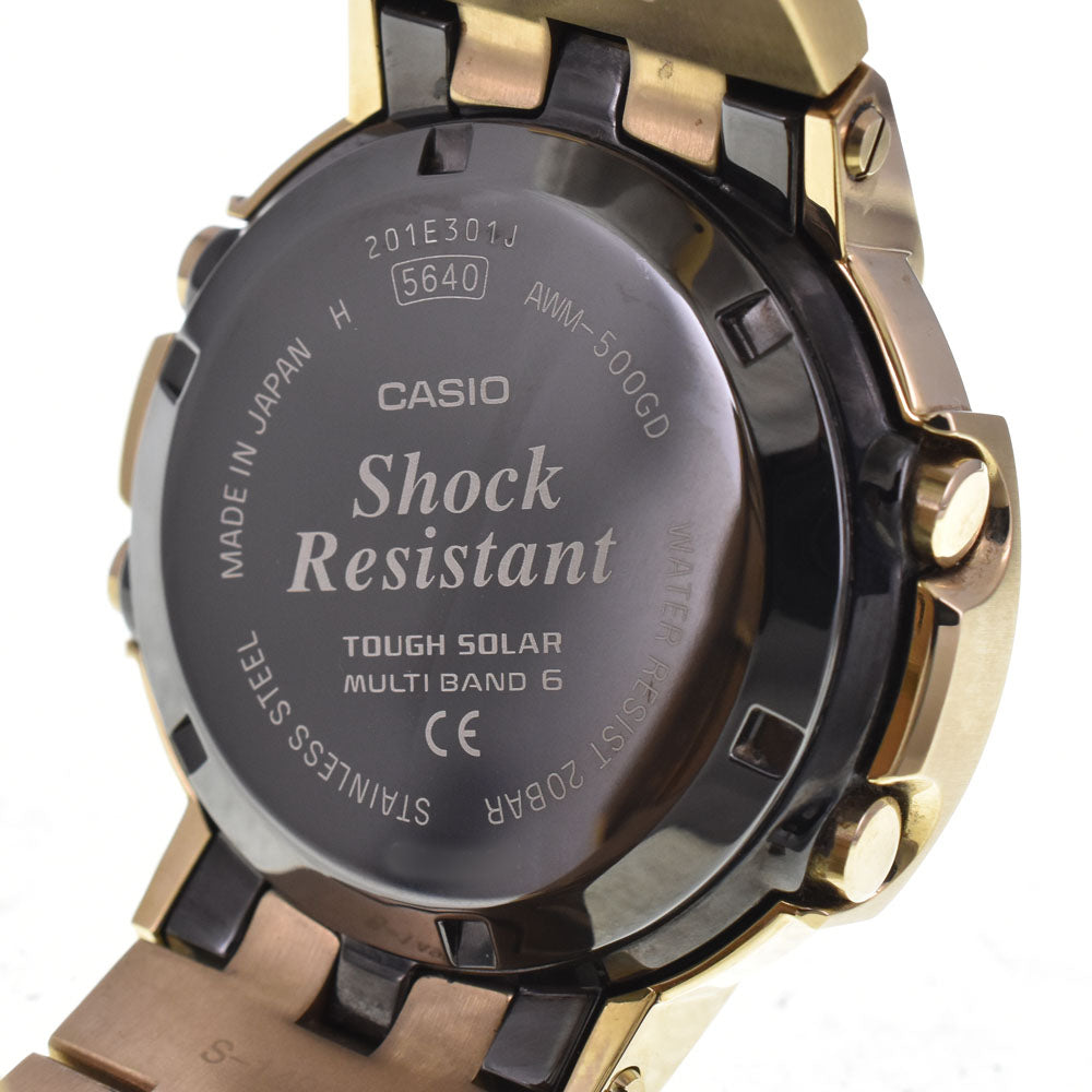 CASIO G-SHOCK AWM-500GD-9AJF Full metal Digital Dial Radio Sync Solar Men's
 Watch I#144794