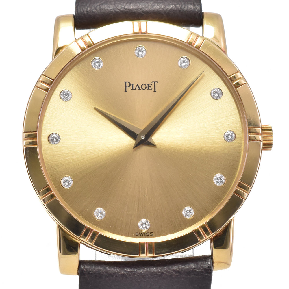 PIAGET dancer 94023 K18YG 12P Diamond gold Dial Hand Winding Men's
 Watch H#144795