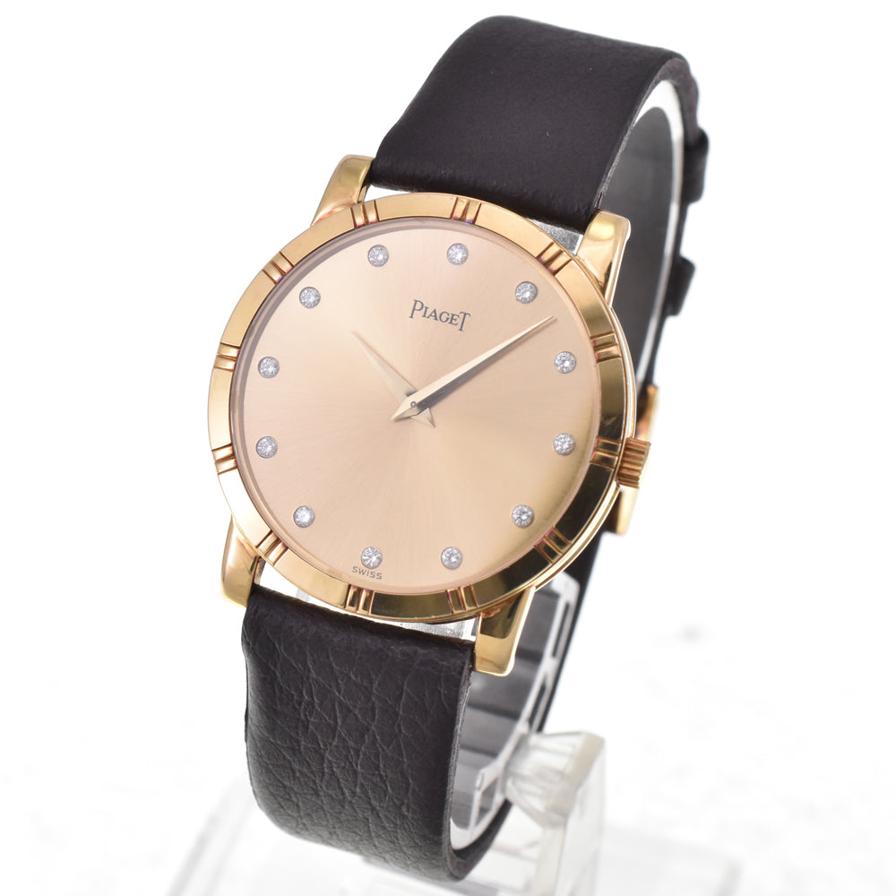 PIAGET dancer 94023 K18YG 12P Diamond gold Dial Hand Winding Men's
 Watch H#144795