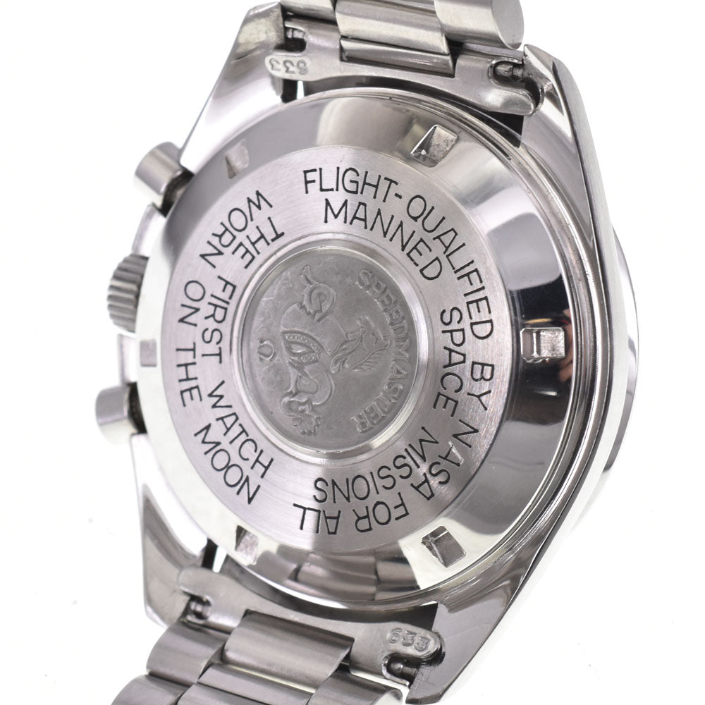 with paper OMEGA Speedmaster Professional ST 145.002﻿2 (Long r) black Dial Hand Winding Men's
 Watch E#144796