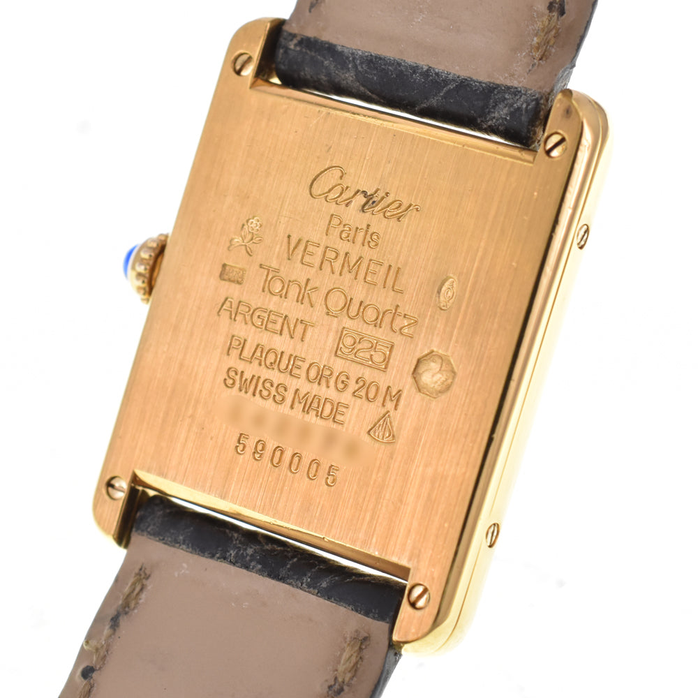 CARTIER Must tank LM W1006254 Trinity dial White/Trinity Dial Quartz Unisex
 Watch E#144797