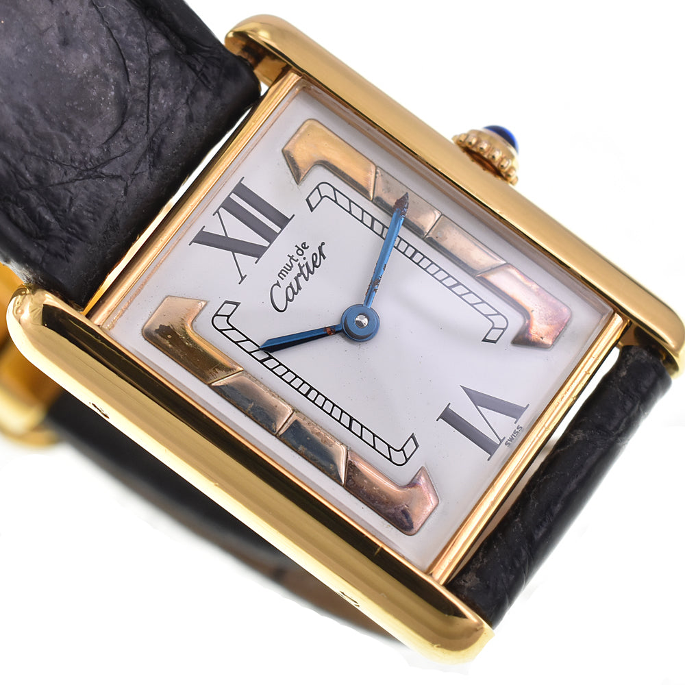 CARTIER Must tank LM W1006254 Trinity dial White/Trinity Dial Quartz Unisex
 Watch E#144797