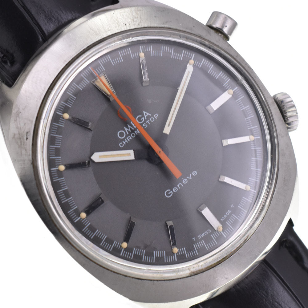 OMEGA Geneva Chronostop 145.009 Cal.865 gray Dial Hand Winding Men's
 Watch G#144798