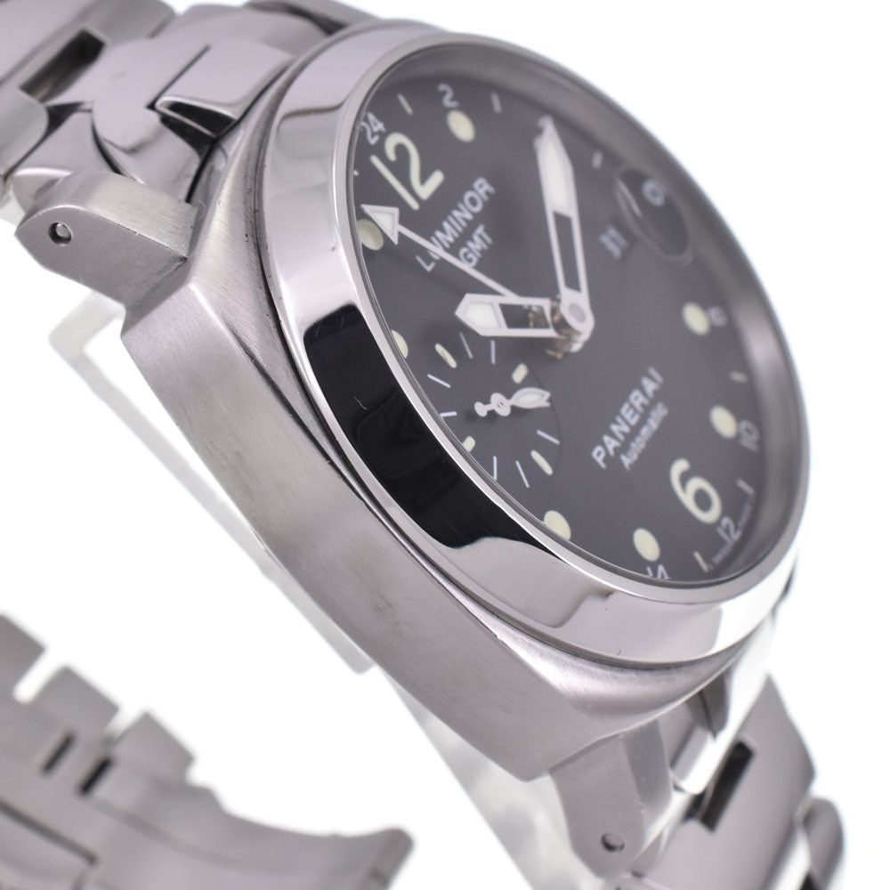 with paper PANERAI Luminor GMT PAM00160 Date Small second black Dial Automatic Men's
 Watch H#144803