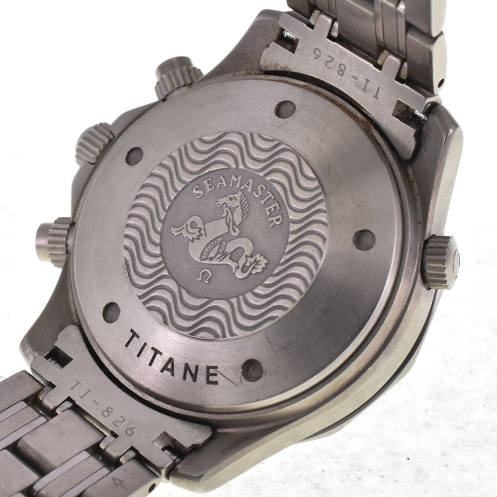 OMEGA Seamaster300m 2298.80 Titanium Chronograph Date blue Dial Automatic Men's
 Watch H#144804