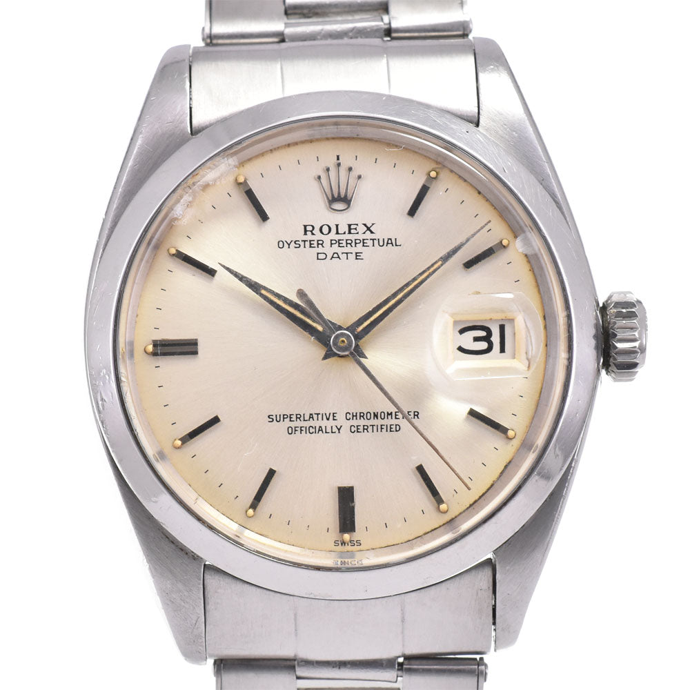 ROLEX Oyster Perpetual Date 1500 vintage Cal.1560 Silver Dial Automatic Men's
 Watch G#144810