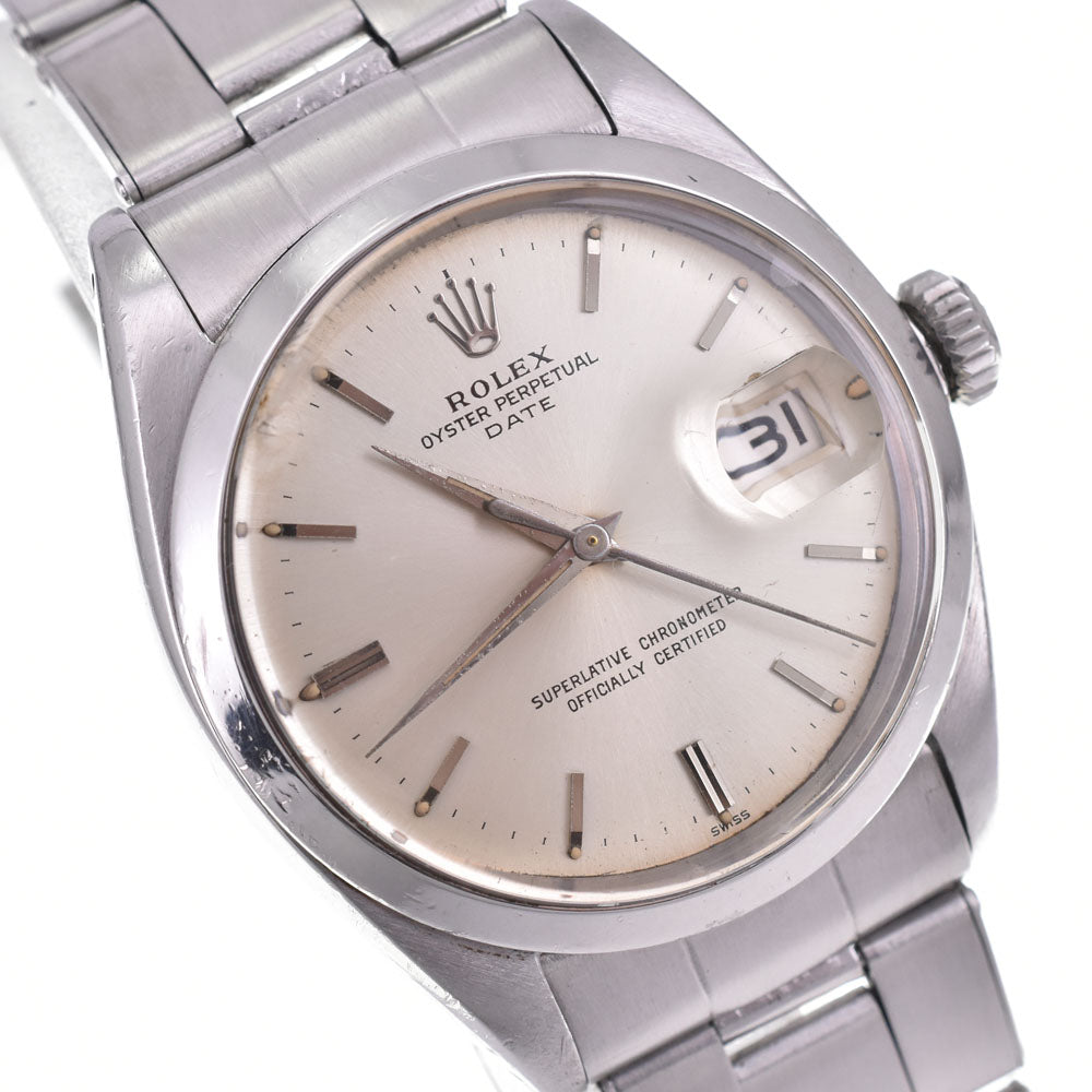 ROLEX Oyster Perpetual Date 1500 vintage Cal.1560 Silver Dial Automatic Men's
 Watch G#144810