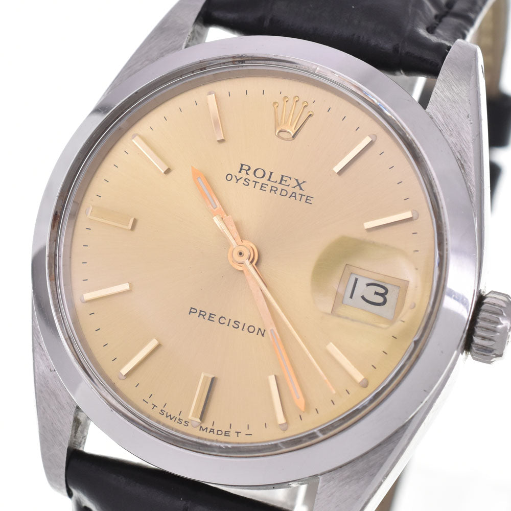 ROLEX Oyster Date Precision 6694 vintage Cal.1210 gold Dial Hand Winding Men's
 Watch E#144811