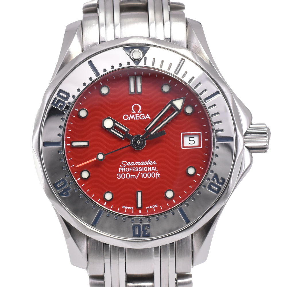 OMEGA Seamaster 2582.61 Marui limited Red Dial Quartz Ladies
 Watch G#144814
