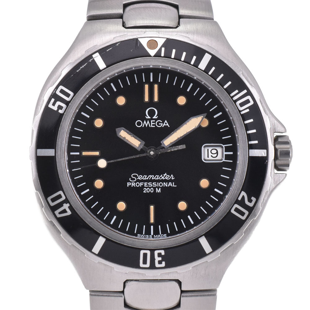 OMEGA Seamaster Professional 200m 396.1062 Date black Dial Quartz Men's
 Watch I#144815