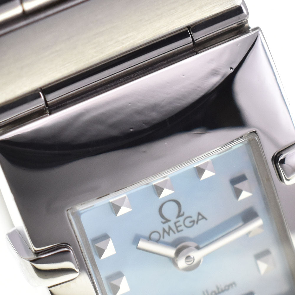 OMEGA Constellation Carre Quadra 1531.74 Blue shell Dial Quartz Ladies
 Watch H#144818