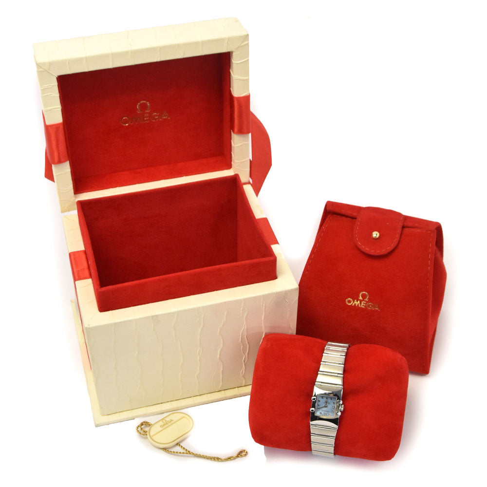 OMEGA Constellation Carre Quadra 1531.74 Blue shell Dial Quartz Ladies
 Watch H#144818