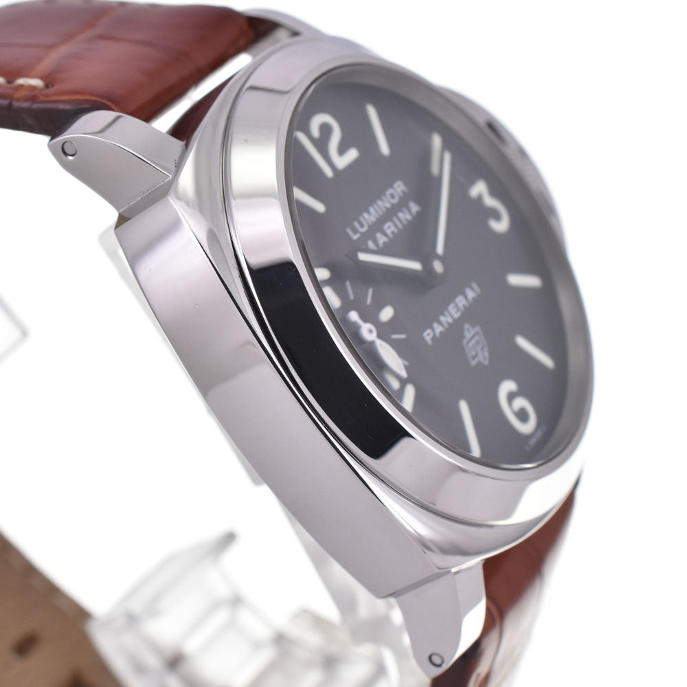 PANERAI Luminor Marina logo PAM00005 black Dial Hand Winding Men's
 Watch H#144823