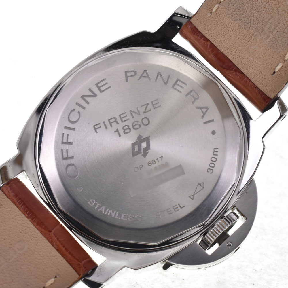 PANERAI Luminor Marina logo PAM00005 black Dial Hand Winding Men's
 Watch H#144823