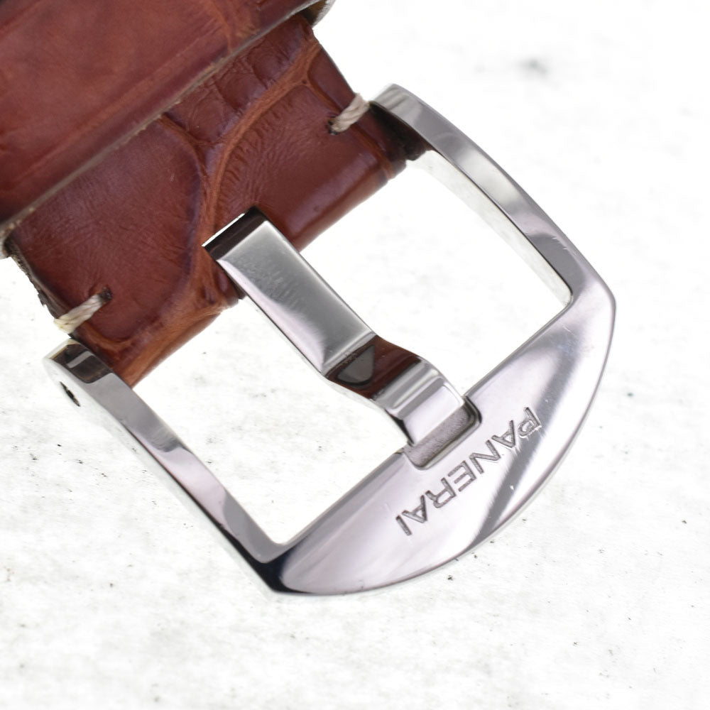 PANERAI Luminor Marina logo PAM00005 black Dial Hand Winding Men's
 Watch H#144823