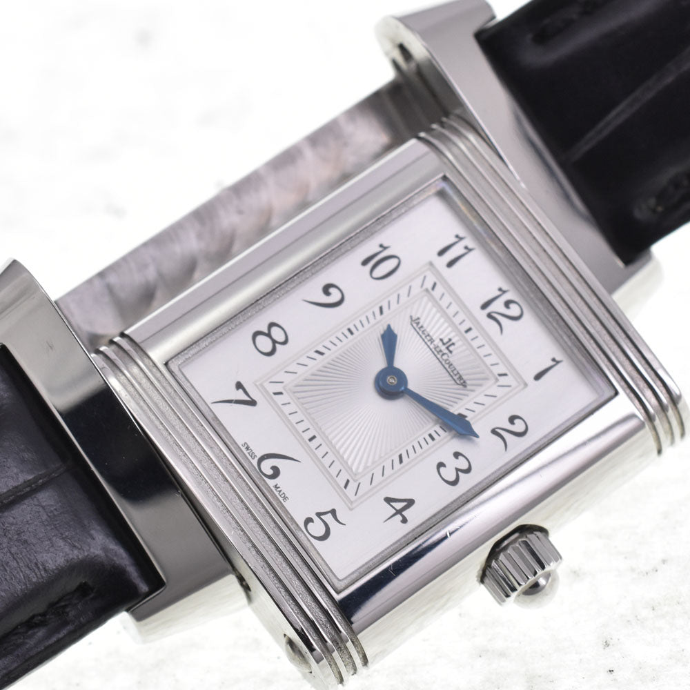 JAEGER-LECOULTRE Reverso Duet 266.8.44/Q2668412 Diamond Bezel Silver Dial Hand Winding Ladies
 Watch E#144824