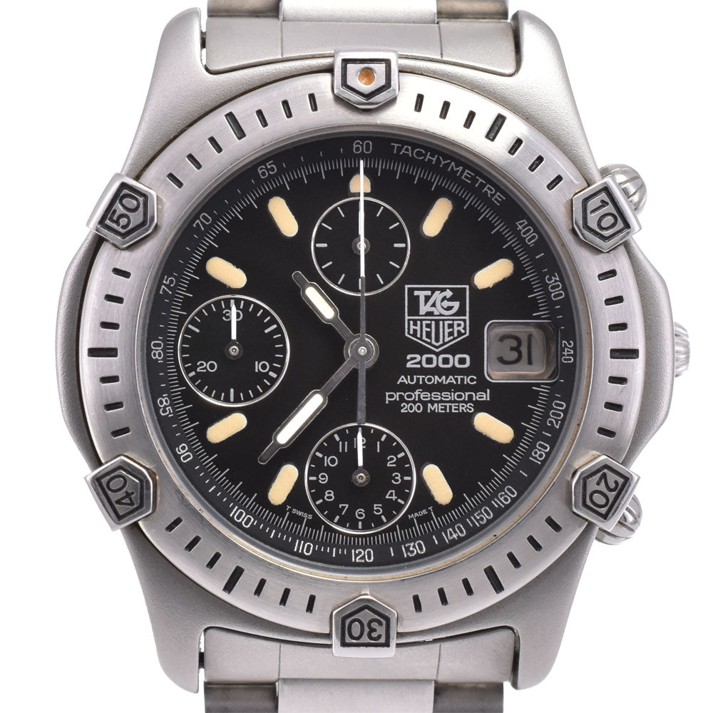 with paper TAG HEUER 2000 series 169.306 Chronograph black Dial Automatic Men's
 Watch E#144829