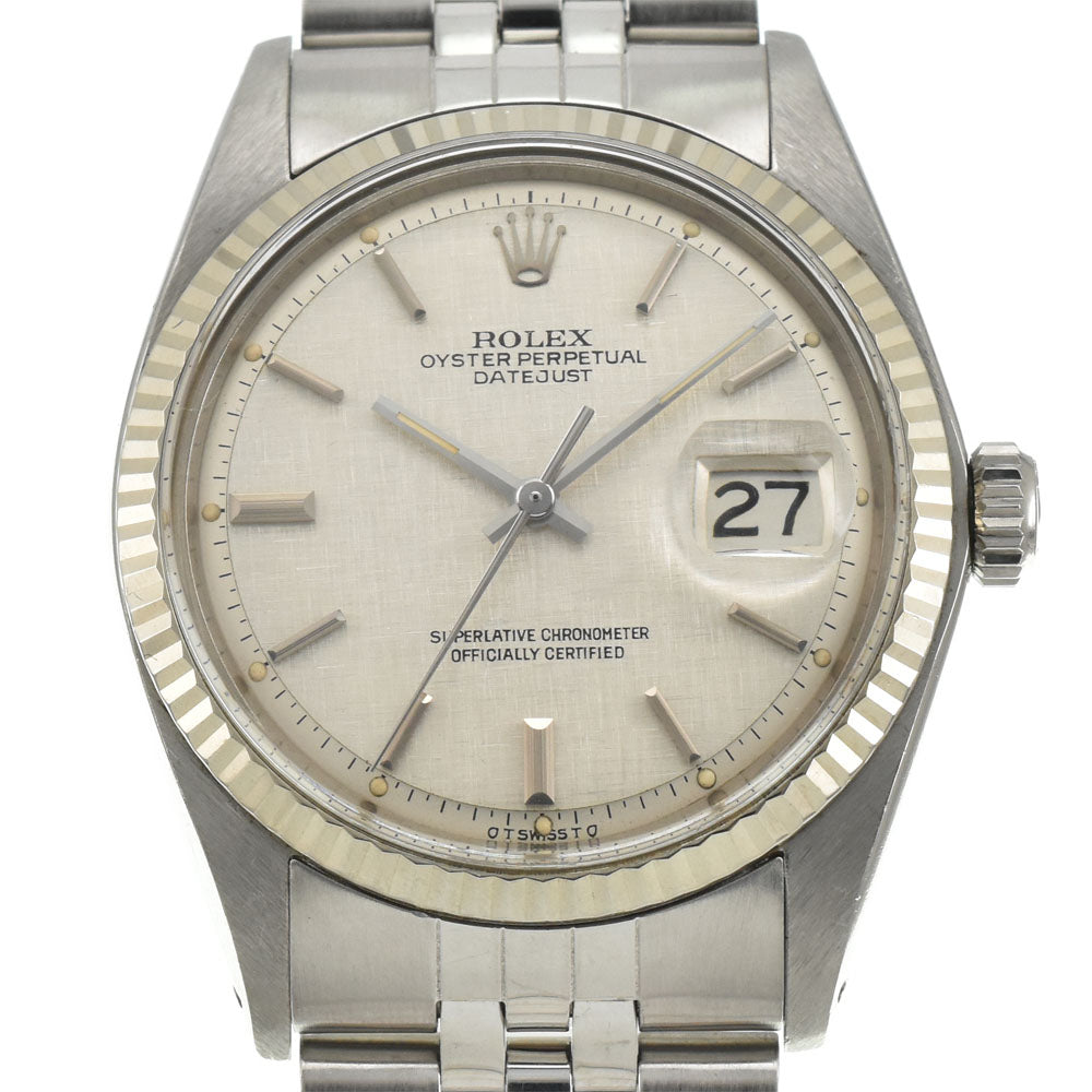 ROLEX DATEJUST 1601 vintage Cal.1570 Silver (Mosaic) Dial Automatic Men's
 Watch I#144832
