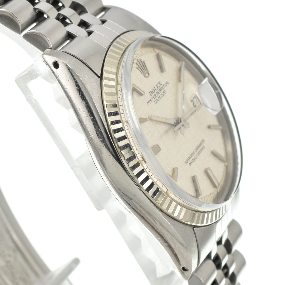 ROLEX DATEJUST 1601 vintage Cal.1570 Silver (Mosaic) Dial Automatic Men's
 Watch I#144832