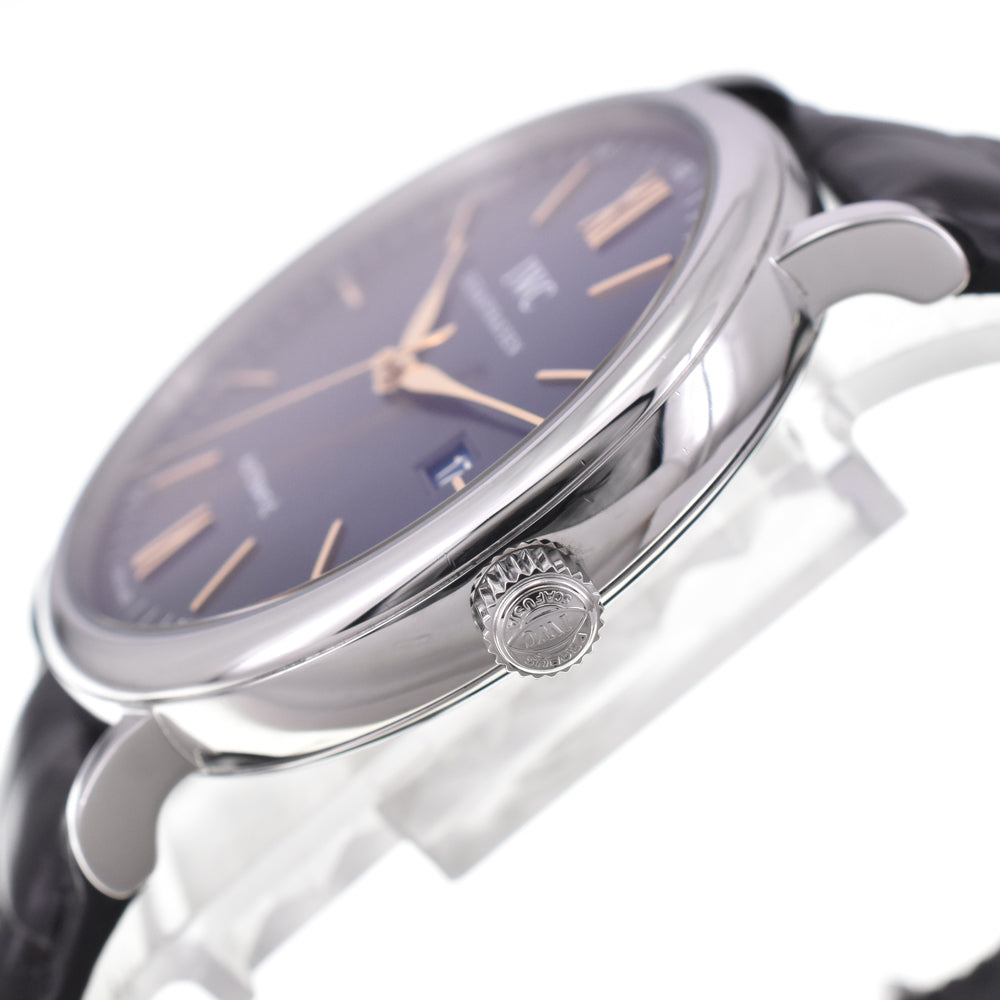 with paper IWC SCHAFFHAUSEN Portofino IW356523 blue Dial Automatic Men's
 Watch G#144843
