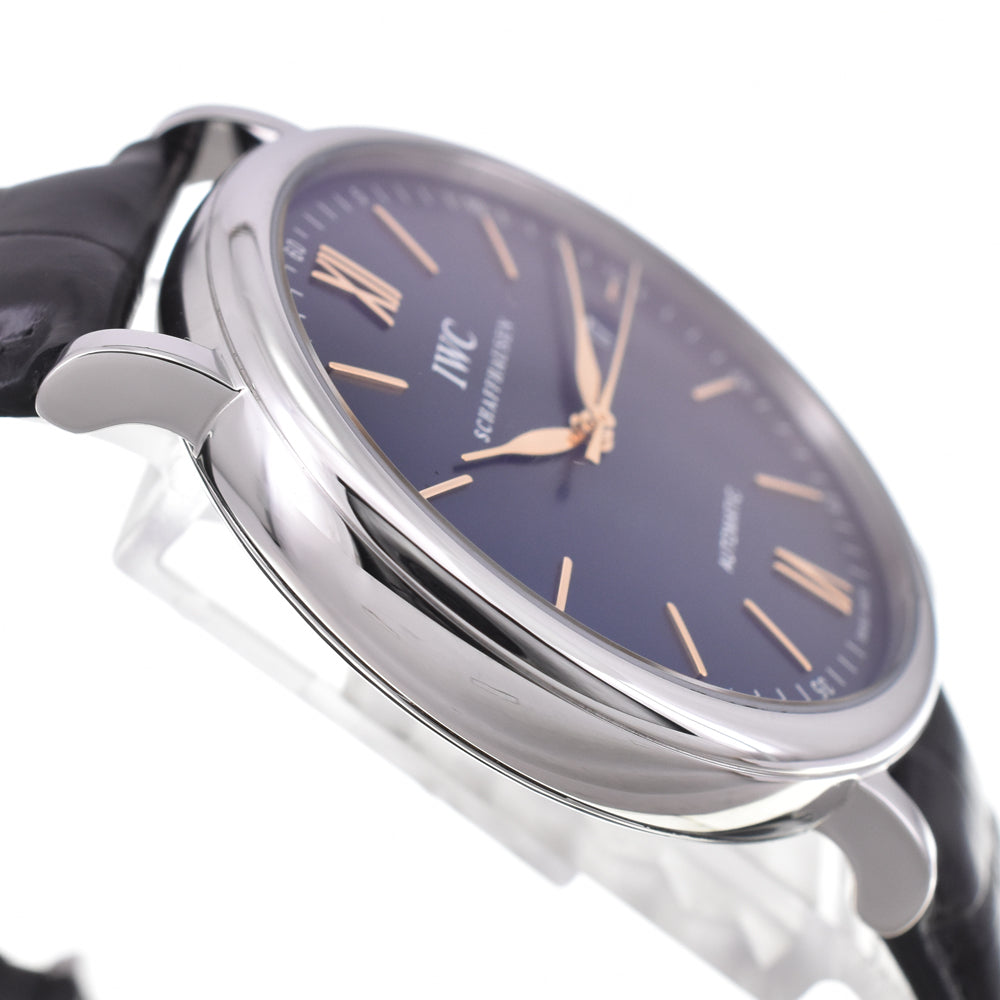with paper IWC SCHAFFHAUSEN Portofino IW356523 blue Dial Automatic Men's
 Watch G#144843