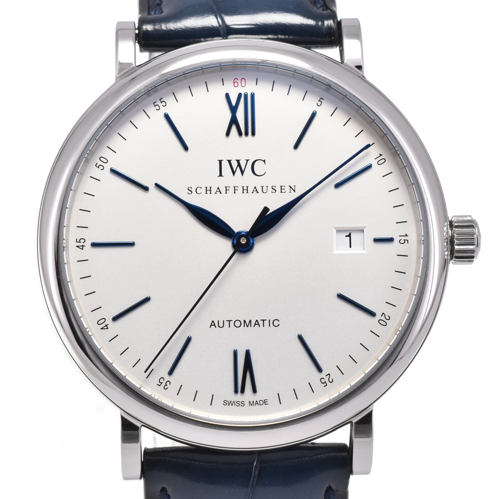 with paper IWC SCHAFFHAUSEN Portofino IW356527 Date Silver Dial Automatic Men's
 Watch H#144850