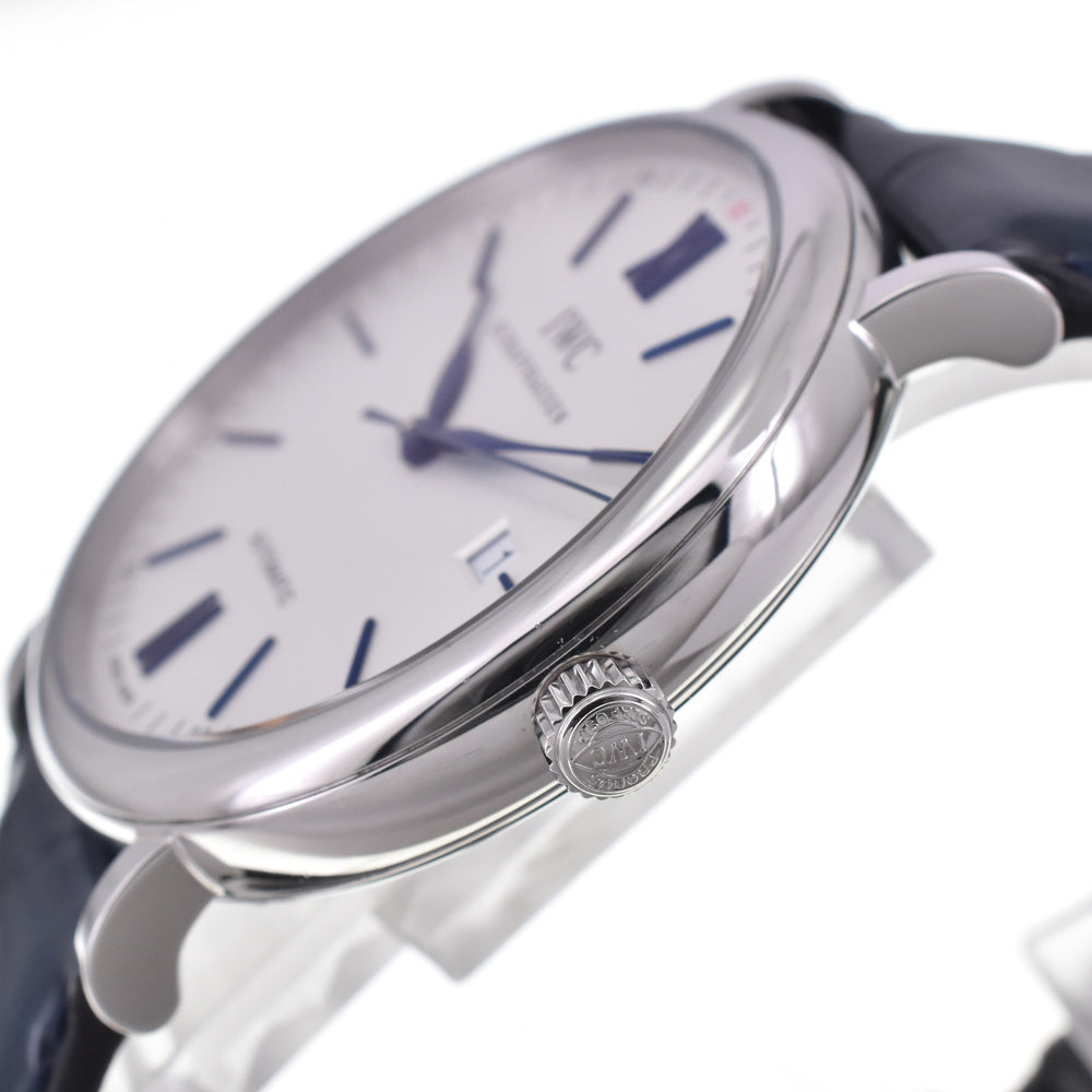 with paper IWC SCHAFFHAUSEN Portofino IW356527 Date Silver Dial Automatic Men's
 Watch H#144850