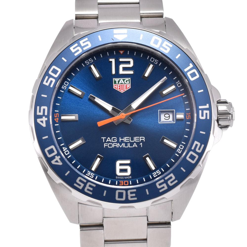 with paper TAG HEUER Formula 1 WAZ1010.BA0842 Date blue Dial Quartz Men's
 Watch G#144851