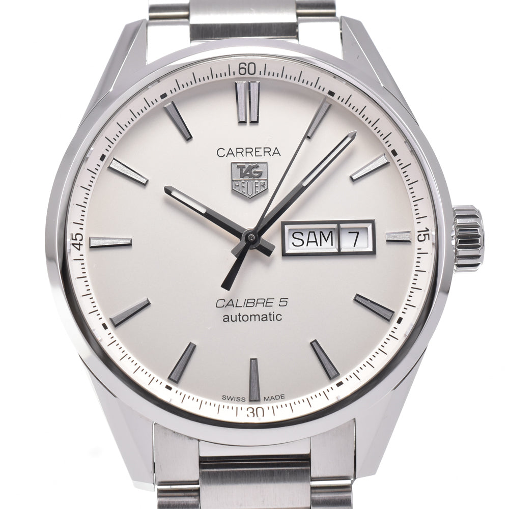with paper TAG HEUER Carrera WAR201B Caliber 5 Silver Dial Automatic Men's
 Watch G#144853