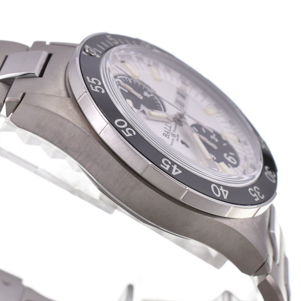 with paper BALLWATCH rescue DC3030C-SJ-WHBK Chronograph white Dial Automatic Men's
 Watch H#144855