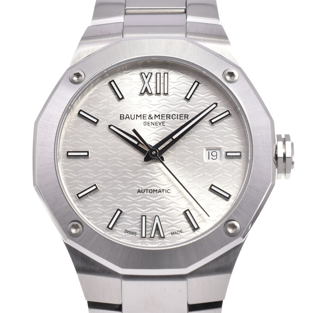 with paper Baume & Mercier Riviera MOA10622 Date Silver Dial Automatic Men's
 Watch H#144857