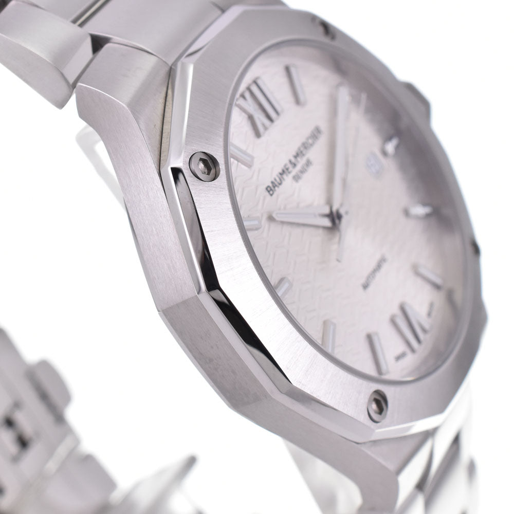 with paper Baume & Mercier Riviera MOA10622 Date Silver Dial Automatic Men's
 Watch H#144857