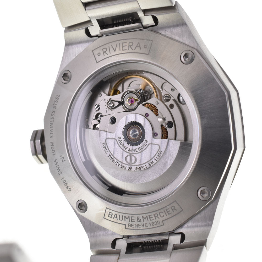 with paper Baume & Mercier Riviera MOA10622 Date Silver Dial Automatic Men's
 Watch H#144857