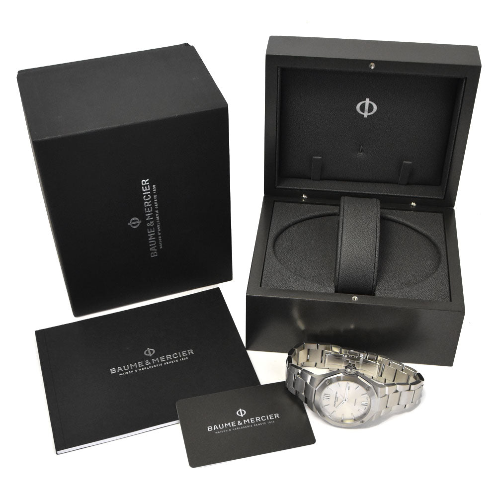 with paper Baume & Mercier Riviera MOA10622 Date Silver Dial Automatic Men's
 Watch H#144857