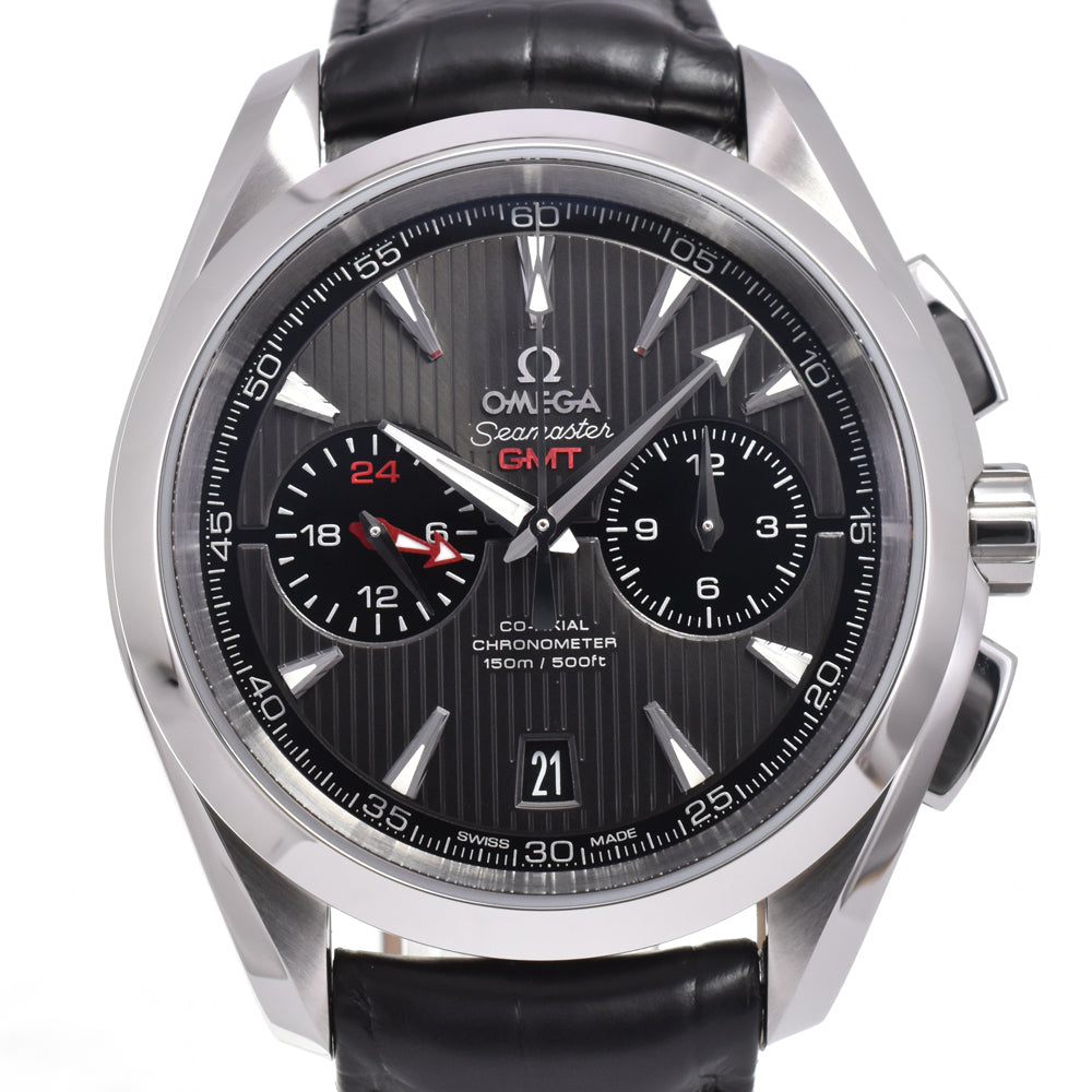 with paper OMEGA Seamaster Aqua Terra GMT 231.13.43.52.06.001 Date CO-AXIAL black Dial Automatic Men's
 Watch G#144858