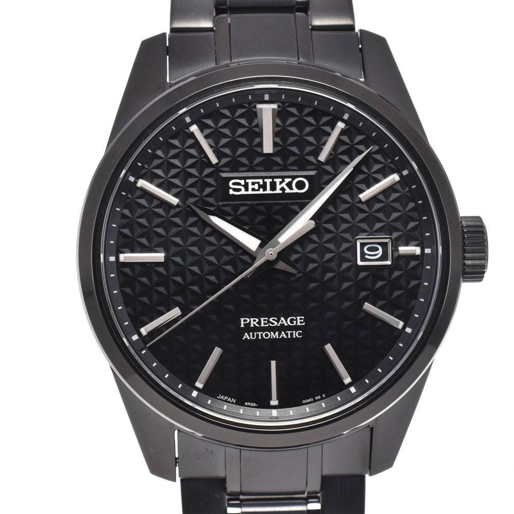 with paper SEIKO Presage SARX091/6R35-00V0 black Dial Automatic Men's
 Watch G#144862