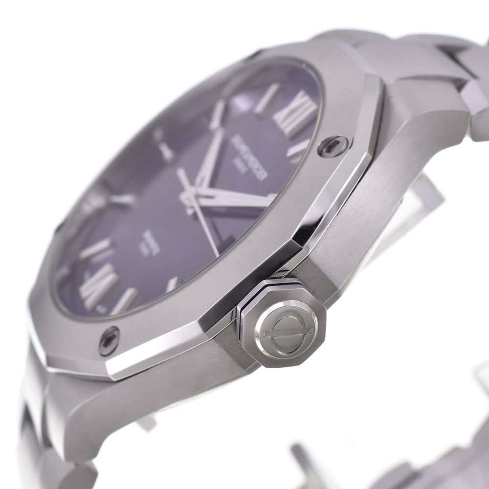 with paper Baume & Mercier Riviera Baumatic MOA10616 Date Blue (semi-transparent) Dial Automatic Men's
 Watch H#144863