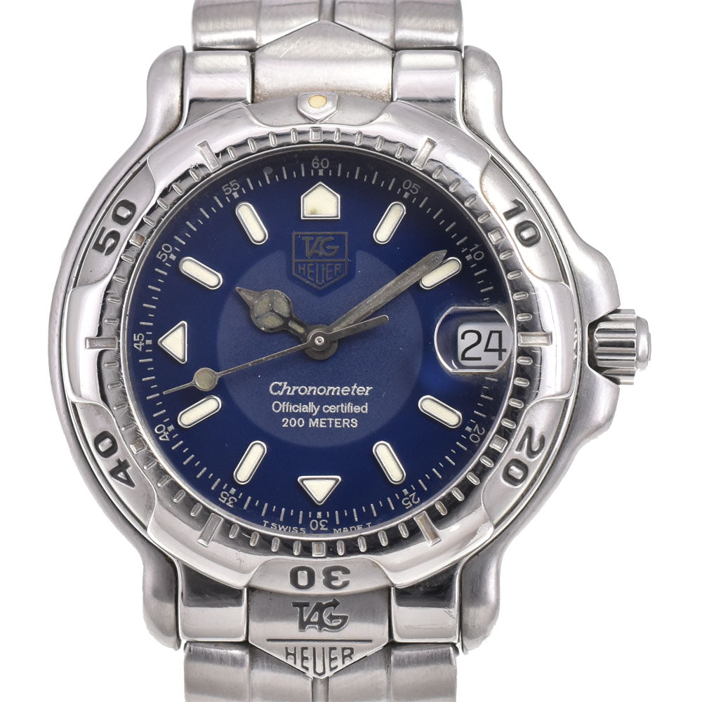 TAG HEUER 6000 series WH5213-K1 Date Navy Dial Automatic Boy's
 Watch N#144868
