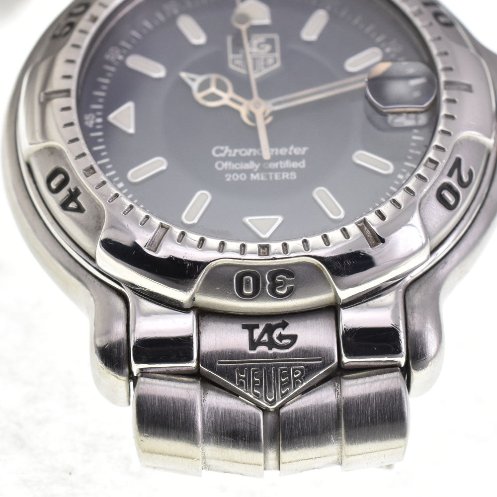 TAG HEUER 6000 series WH5213-K1 Date Navy Dial Automatic Boy's
 Watch N#144868
