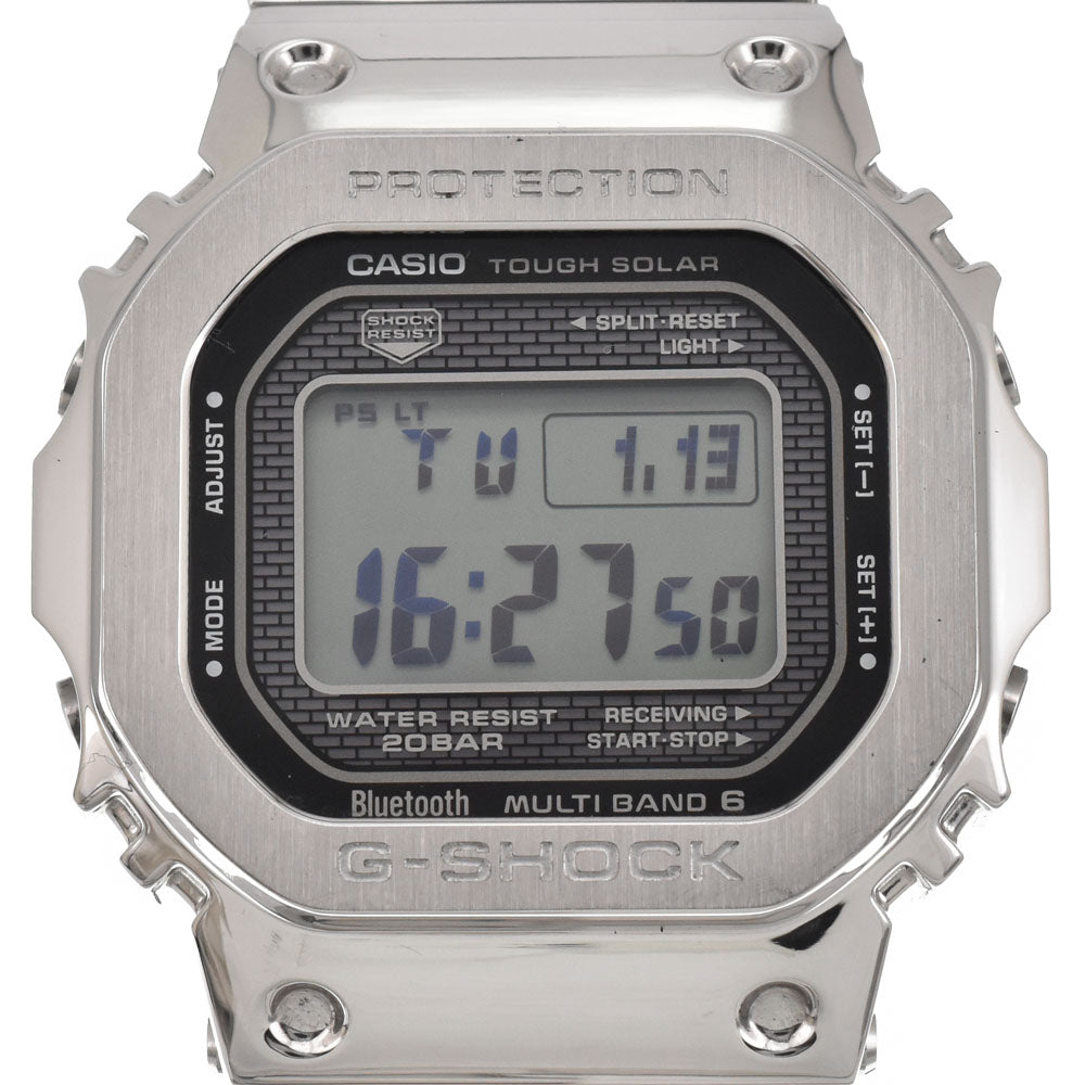 with paper CASIO G-SHOCK GMW-B5000MB-1JF Full metal black Dial Radio Sync Solar Men's
 Watch H#144869